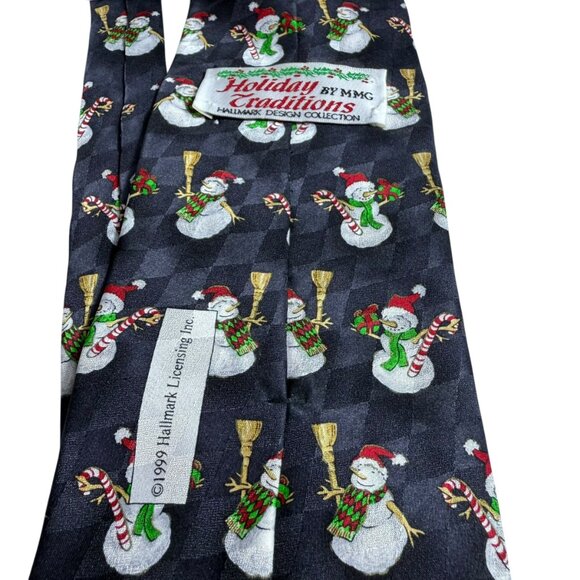 Vintage 1999 Hallmark Holiday Traditions Snowman Tie | MMG | EUC - Picture 3 of 4